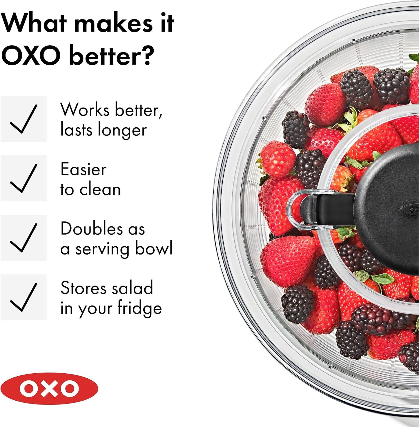Salad Spinner | Lettuce Spinner | Fruit Washer | Fruit Washing Bowl with Strainer