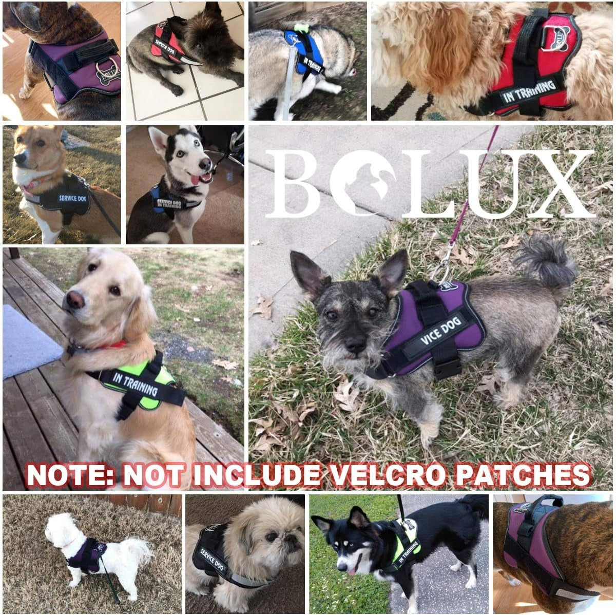 Dog Harness, No-Pull Reflective Dog Vest,