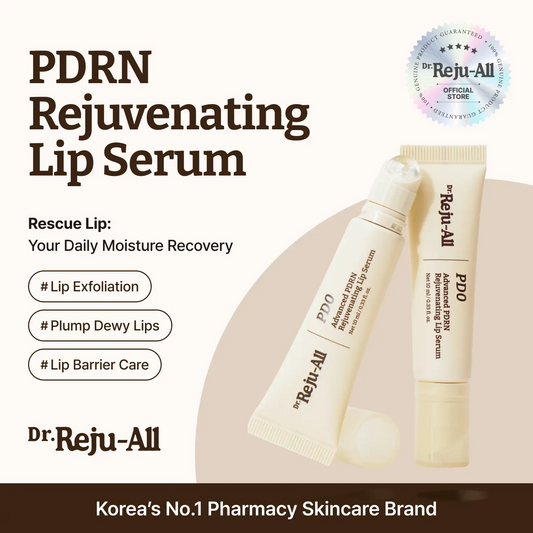 Advanced PDRN Rejuvenating Lip Serum | K-Beauty Hydrating Lip Balm with AHA & Lactic Acid