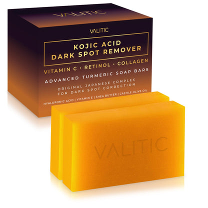 Kojic Acid Dark Spot Remover Soap Bars with Vitamin C