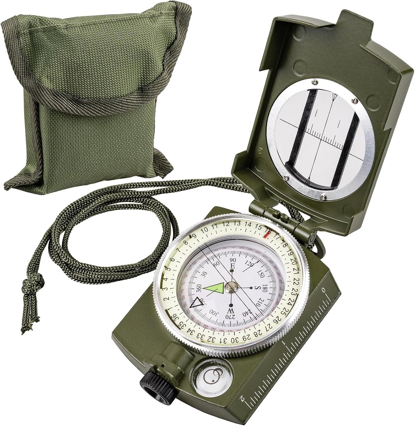 Compasses，Hiking Compass for Survival with ，Waterproof Durable and Pocket-SizedTactical Survival Compass with Lanyard