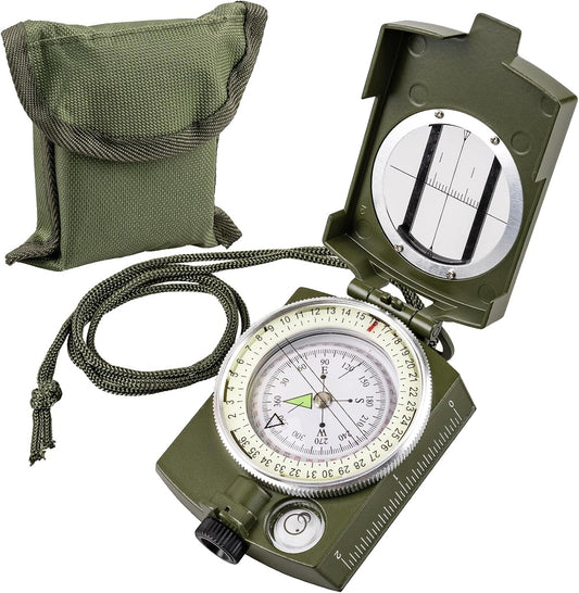 Compasses，Hiking Compass for Survival with ，Waterproof Durable and Pocket-SizedTactical Survival Compass with Lanyard