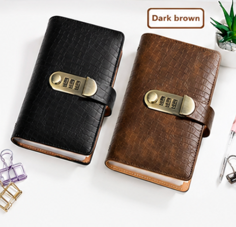 A6 Budget Planner Notebook with Lock