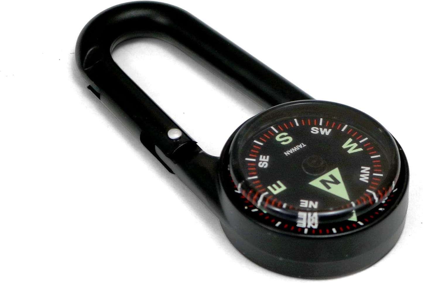 Compass – Carabiner, Liquid-Filled Navigation Tool for Hiking, Camping, Survival & Orienteering