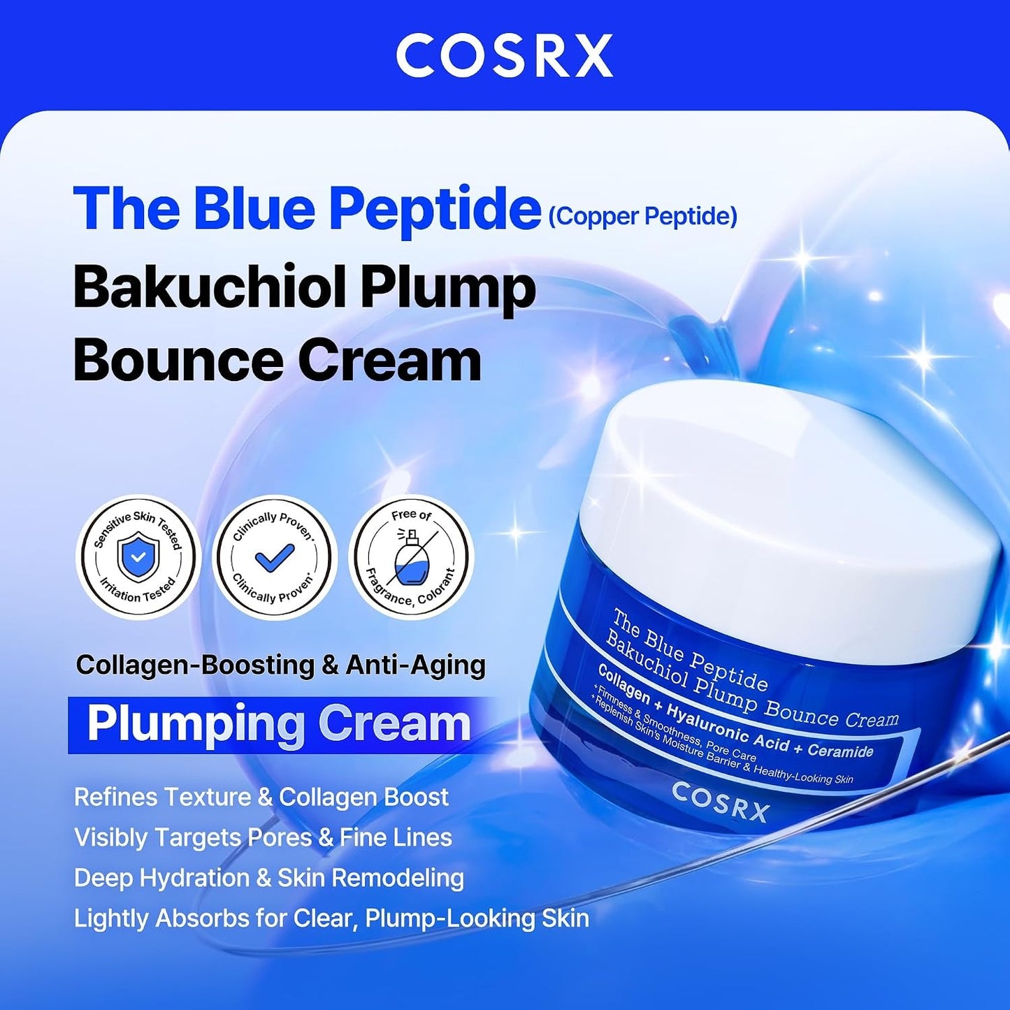 The Blue Copper Peptide Bakuchiol Cream