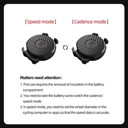 Speed/Cadence Sensor for Cycling，Wireless Bluetooth & ANT+ Bike RPM Sensor for Cycling Computers