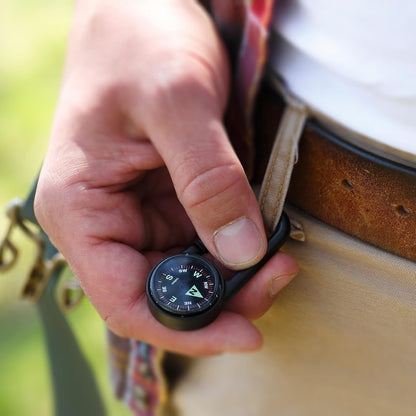 Compass – Carabiner, Liquid-Filled Navigation Tool for Hiking, Camping, Survival & Orienteering