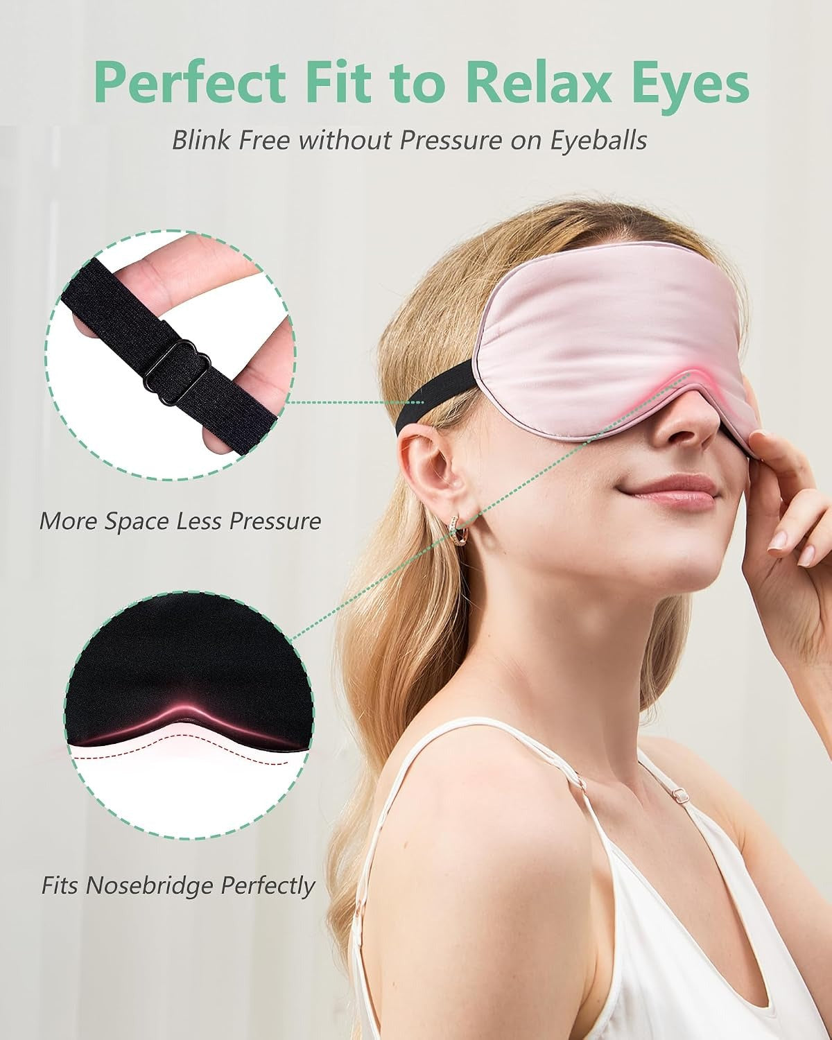 100% Real Mulberry Silk  Sleep Mask
