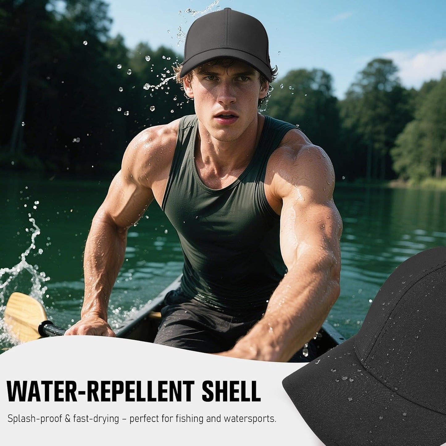 Baseball Cap Breathable Mesh Golf Hat Quick Dry Adjustable Baseball Hats