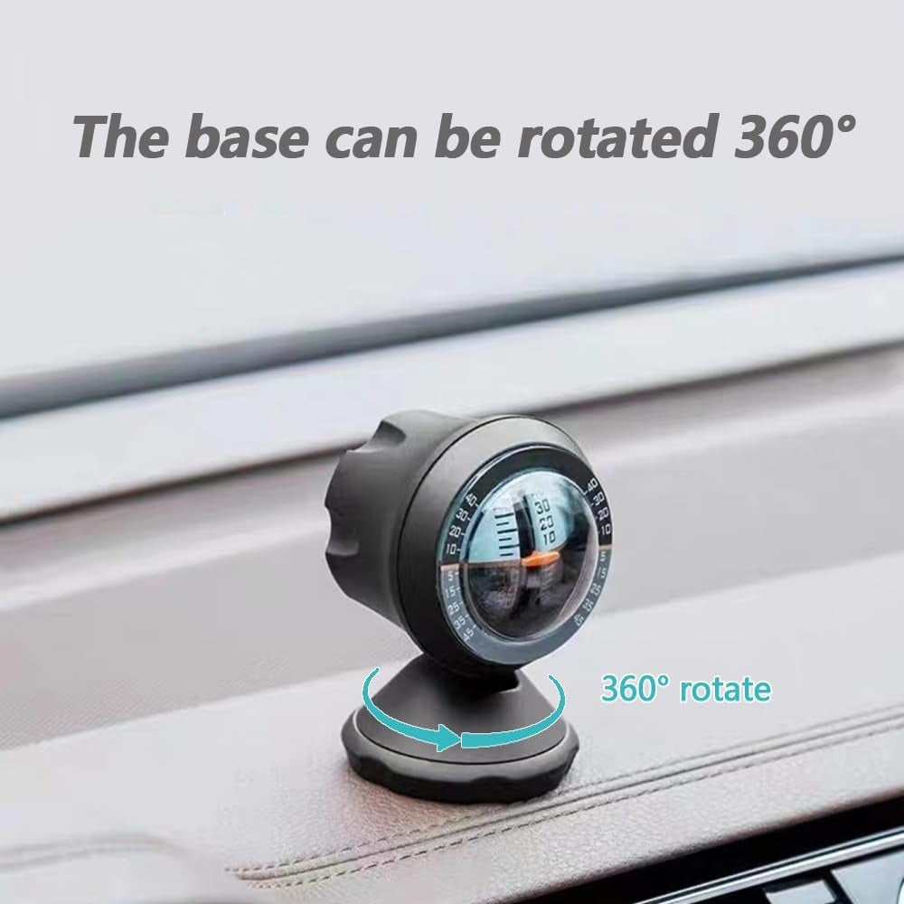Car Inclinometer Level Tilt Gauge Indicator Gradient Balancer Tool for Off-Road Vehicle and self-Driving Travelling Supplies