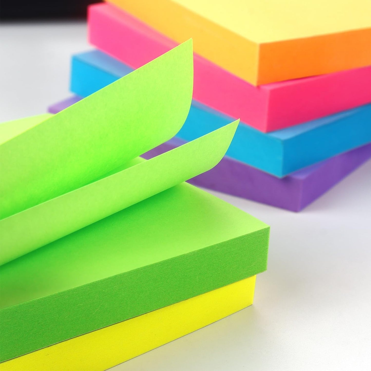 3x3 Inch Bright Colors Self-Stick Sticky Notes