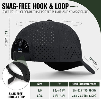 Baseball Cap Breathable Mesh Golf Hat Quick Dry Adjustable Baseball Hats
