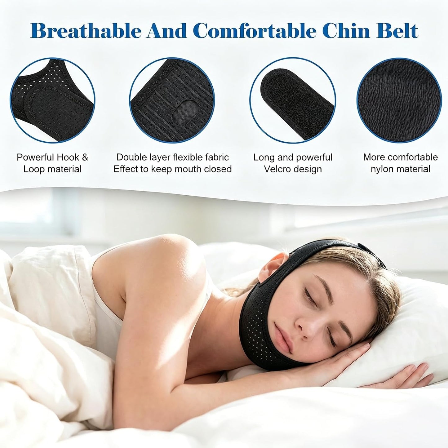 Chin Strap for Sleeping - Anti Snoring Devices