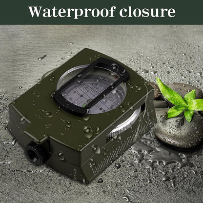 Compasses，Hiking Compass for Survival with ，Waterproof Durable and Pocket-SizedTactical Survival Compass with Lanyard