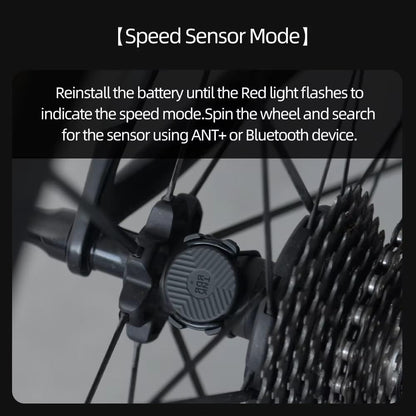 Speed/Cadence Sensor for Cycling，Wireless Bluetooth & ANT+ Bike RPM Sensor for Cycling Computers