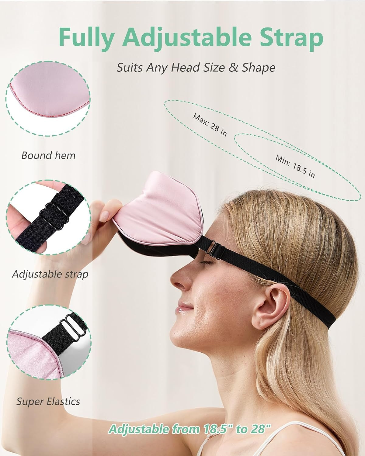100% Real Mulberry Silk  Sleep Mask