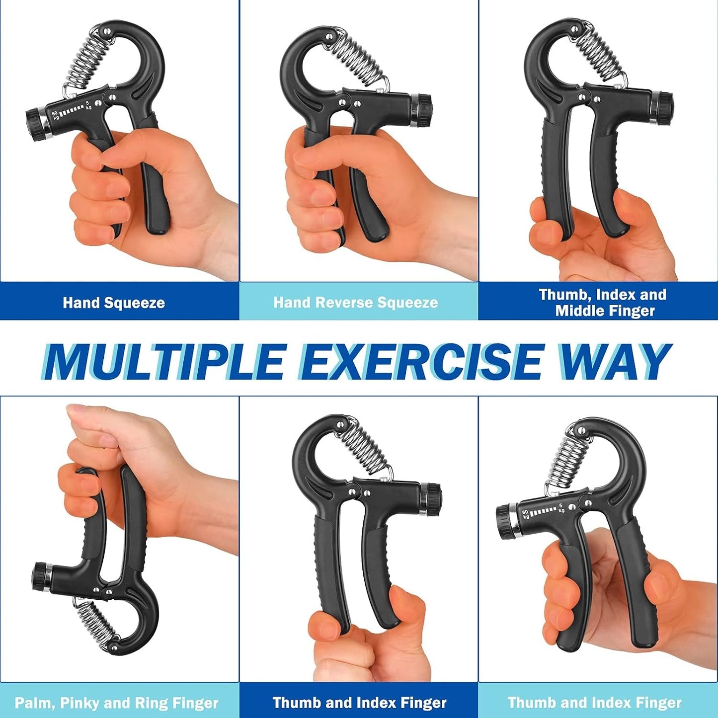 Grip Strength Trainer, Hand Grip Exerciser Strengthener