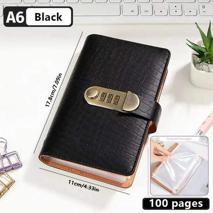 A6 Budget Planner Notebook with Lock
