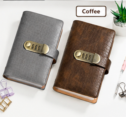 A6 Budget Planner Notebook with Lock