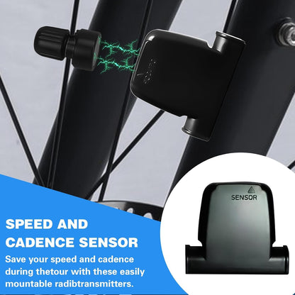2026 New Bike Computer and Bike Odometer Wireless MPH KM/H Bicycle Speedometer with Automatic Wake-Up Cycling Speed Tracker Display & Single Mileage & Multi-Functions & Calories Statistics Accessories