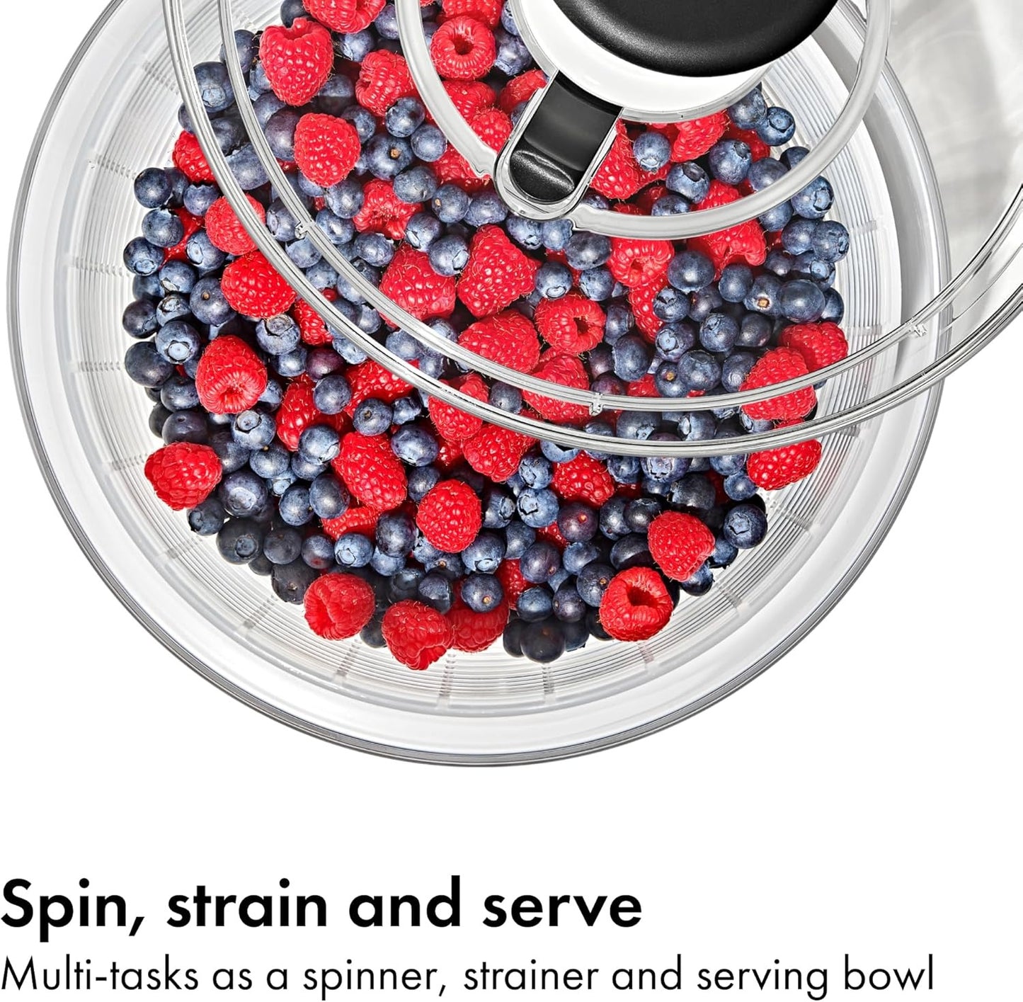Salad Spinner | Lettuce Spinner | Fruit Washer | Fruit Washing Bowl with Strainer