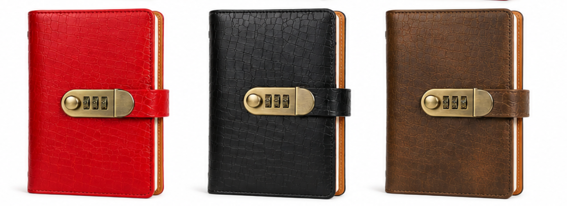 A6 Budget Planner Notebook with Lock
