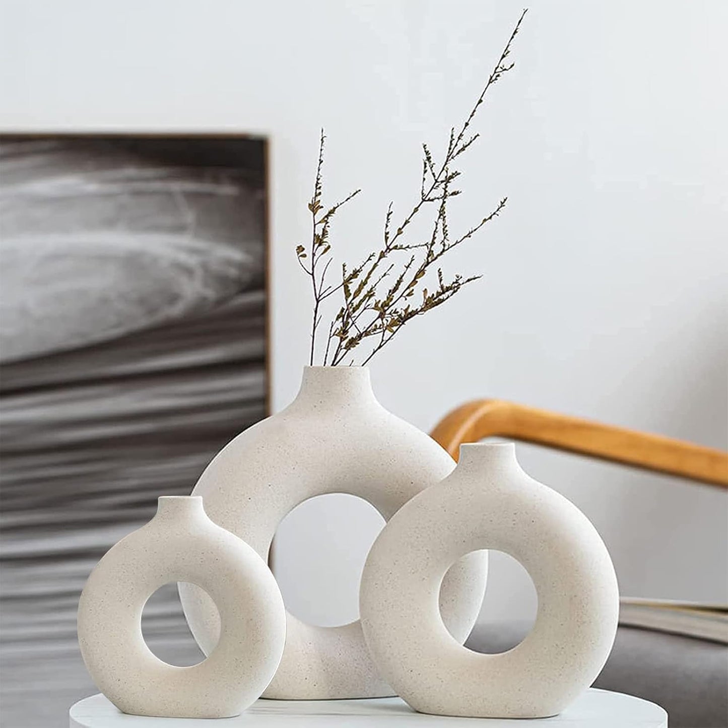 Black Ceramic Vases