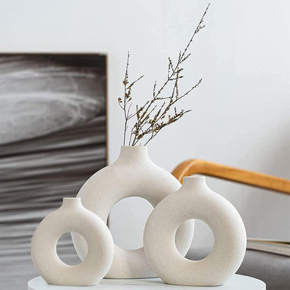 Black Ceramic Vases