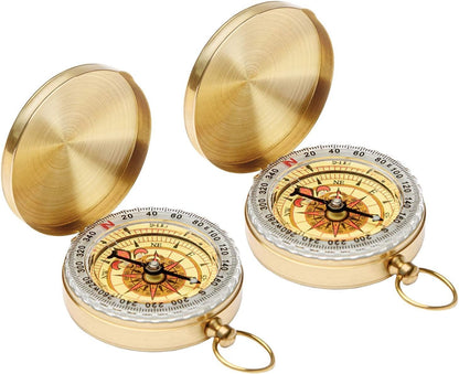 Camping Survival Compass Metal Compass Kids Compass for Hiking Camping Hunting Outdoor Military Navigation Tool