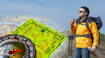 Orienteering Compass - Advanced Scout Compass for Hiking, Camping, and Backpacking