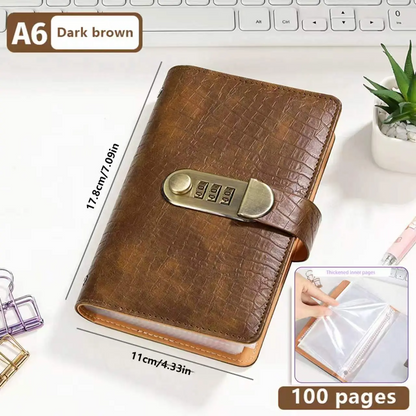 A6 Budget Planner Notebook with Lock