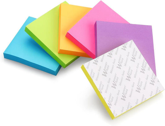 3x3 Inch Bright Colors Self-Stick Sticky Notes