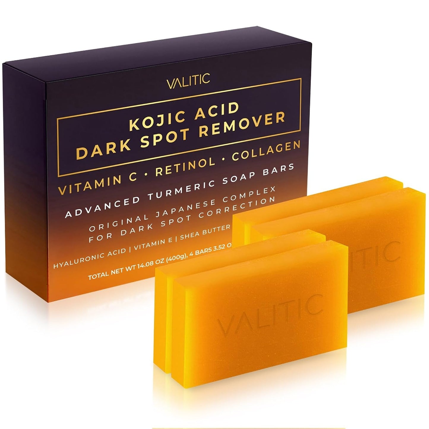 Kojic Acid Dark Spot Remover Soap Bars with Vitamin C