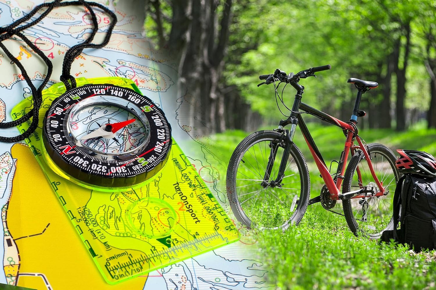 Orienteering Compass - Advanced Scout Compass for Hiking, Camping, and Backpacking