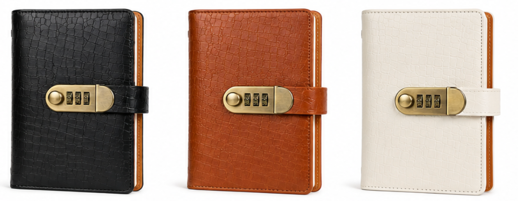 A6 Budget Planner Notebook with Lock