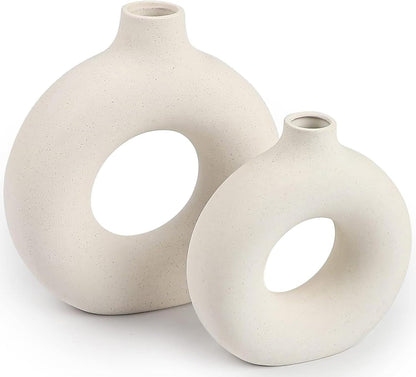 Black Ceramic Vases