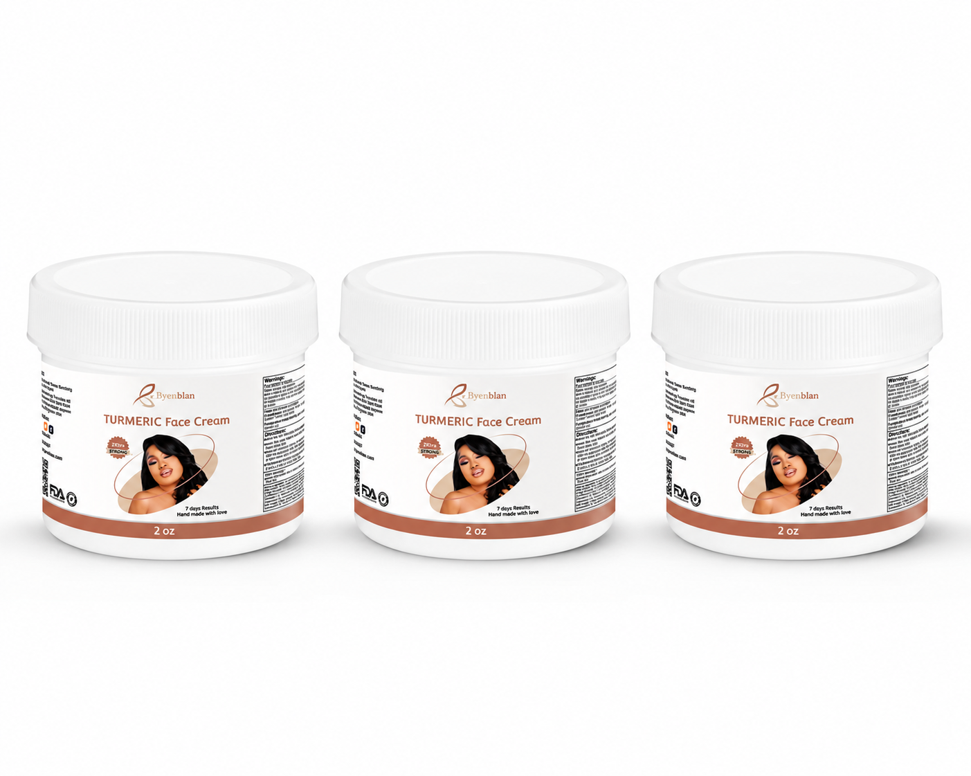 Byenblan Turmeric Face Cream – Brighten, Hydrate & Even Skin Tone Naturally
