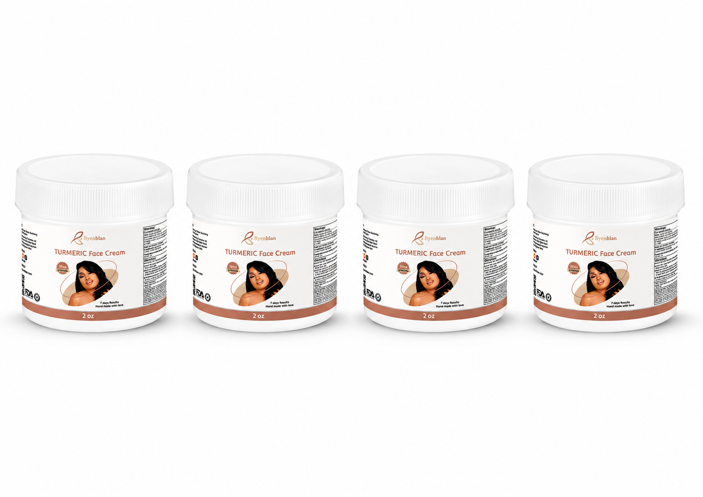 Byenblan Turmeric Face Cream – Brighten, Hydrate & Even Skin Tone Naturally